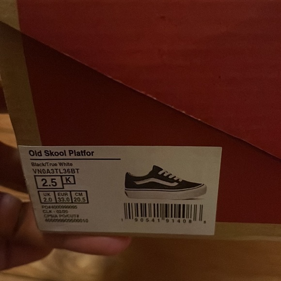 Kids old skool platform vans - Picture 3 of 4